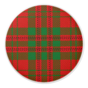 Skotsk Storhet Clan Livingstone Tartan Rutmönster Knopp