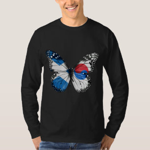Skotsk sydkoreansk Flagga Butterfly T Shirt