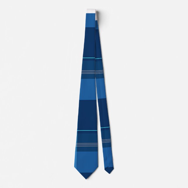 Skotsk Tartan, Blå, Slips (Framsida)
