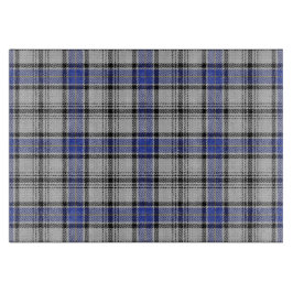 Skotsk Tartan för för klanHannay blått & vit