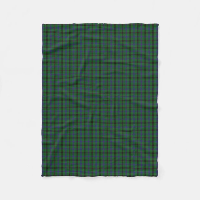 Skotsk Tartan för klanDavidson klassiker Fleecefilt (Framsidan)