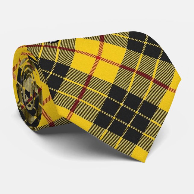 Skotsk Tartan för klanMacLeod M Monogram Slips (Rullad)
