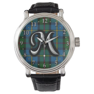 Skotsk Tartan för klanMacLeod Monogram Armbandsur