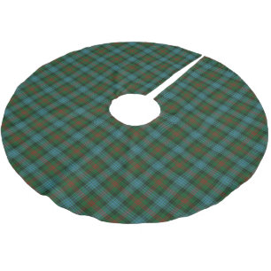 Skotsk Tartan för klanRoss jakt Julgransmatta Borstad Polyester