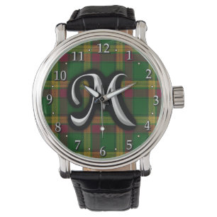 Skotsk Tartan för Monogram för klanMacMillan bre Armbandsur