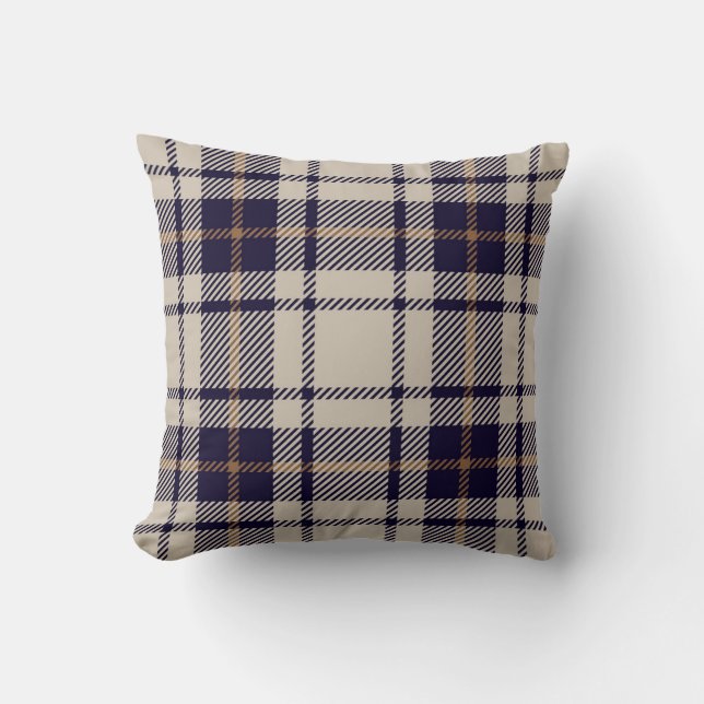 Skotsk Tartan Play Mönster Kudde (Framsida)