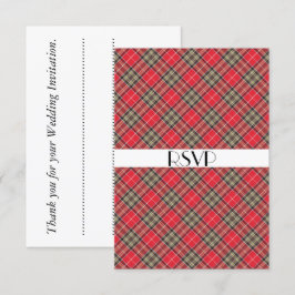 Skotsk Tartan Play Theme Firande Party OSA Inbjudningar