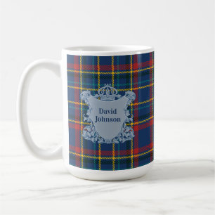Skotsk Tartan Rutmönster Klanklassiskt Mönster Kaffemugg
