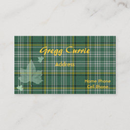 Skotsk Tartanplädvisitkort Visitkort