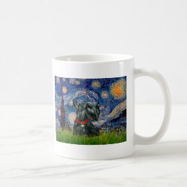 Skotsk terrier 12c -Stjärnklar natt Kaffemugg