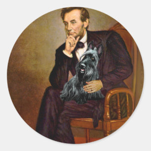 Skotsk terrier 3 - Lincoln Runt Klistermärke