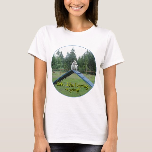 Skotsk Terrier Agility Design T Shirt (Framsida)