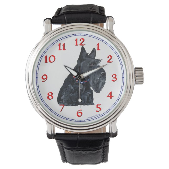 Skotsk terrier armbandsur (Framsida)