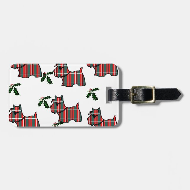 SKOTSK TERRIER BAGAGEBRICKA (Horisontell Framsida)