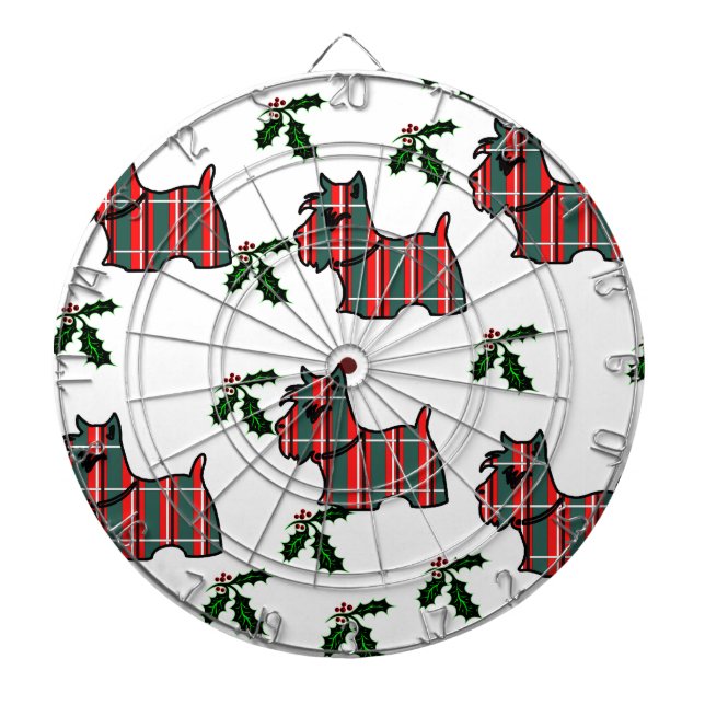 SKOTSK TERRIER DARTTAVLA (Framsidan)