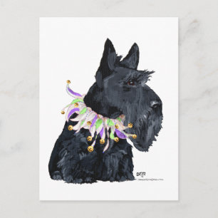 Skotsk terrier festdjur inbjudan vykort