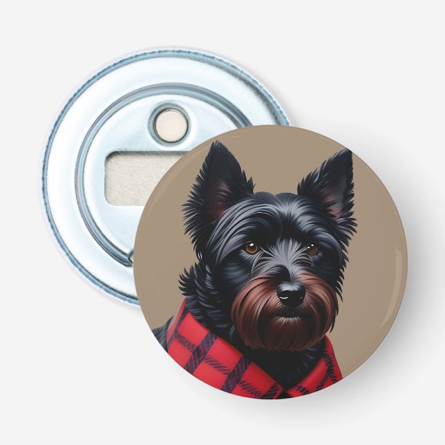 Skotsk terrier flasköppnare (Framsidan)