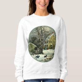 Skotsk terrier gammaldags vinter t shirt