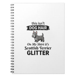 Skotsk terrier glitter Rolig design för hundälskar Anteckningsbok