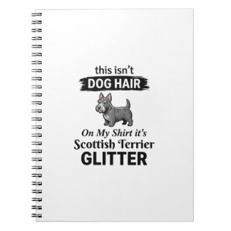 Skotsk terrier glitter Rolig design för hundälskar Anteckningsbok