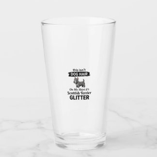 Skotsk terrier glitter Rolig design för hundälskar Glaskopp