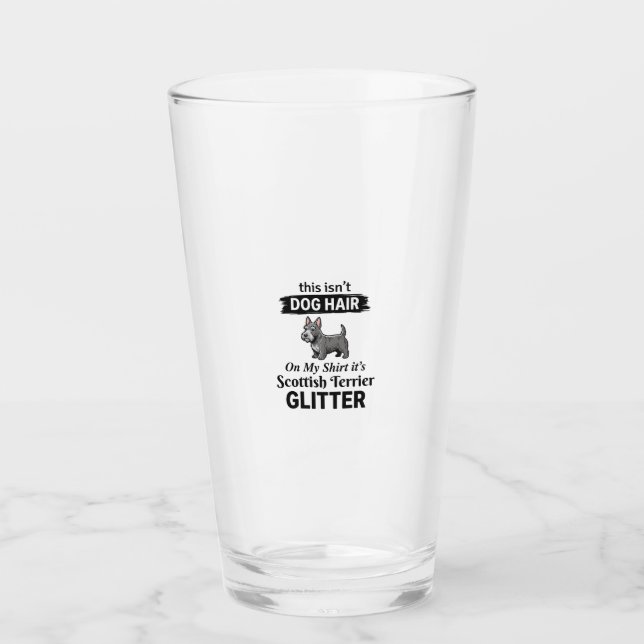 Skotsk terrier glitter Rolig design för hundälskar Glaskopp (Framsida)