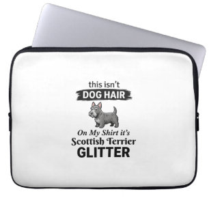 Skotsk terrier glitter Rolig design för hundälskar Laptop Fodral