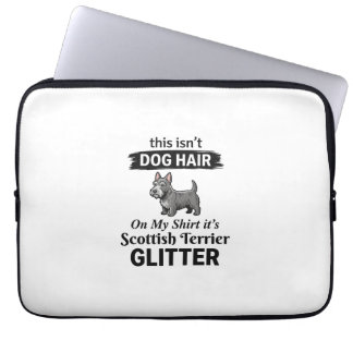 Skotsk terrier glitter Rolig design för hundälskar Laptop Fodral