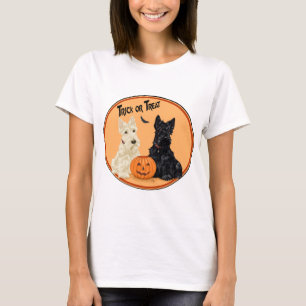 Skotsk terrier Halloween T-shirt