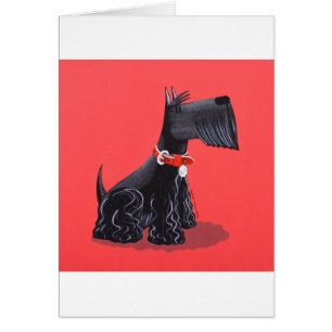 Skotsk Terrier Hälsningskort