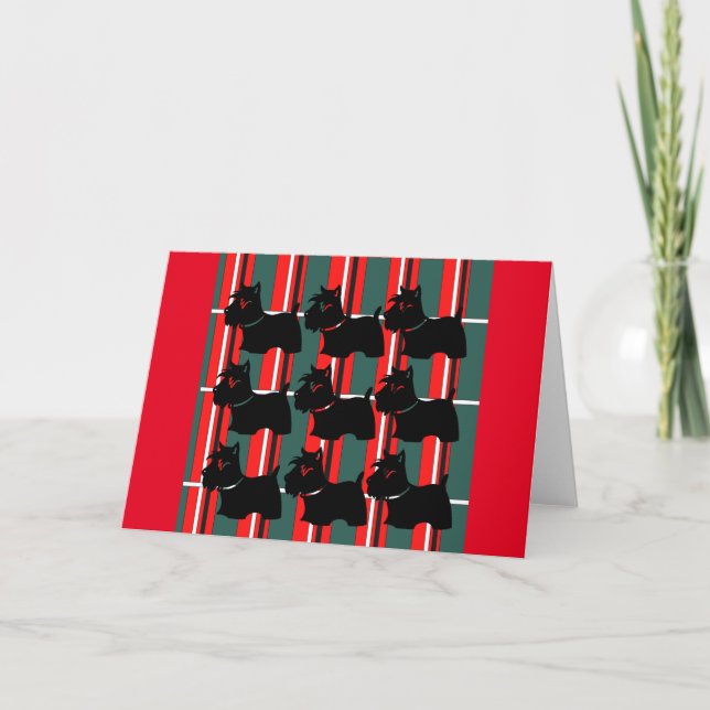 SKOTSK TERRIER HELGKORT (Framsida)