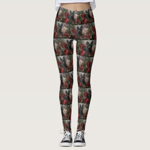 Skotsk Terrier Hund Jul Festlig Leggings
