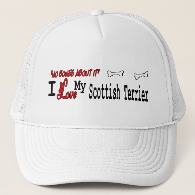 Skotsk Terrier (jag älskar) hatt Keps (Framsida)