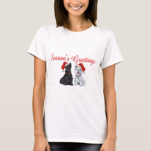 Skotsk Terrier Jul T Shirt
