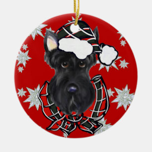 SKOTSK TERRIER JULGRANSPRYDNAD KERAMIK