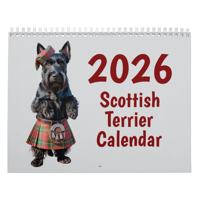 Skotsk Terrier Kalender (Omslag)