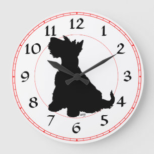 Skotsk terrier klocka