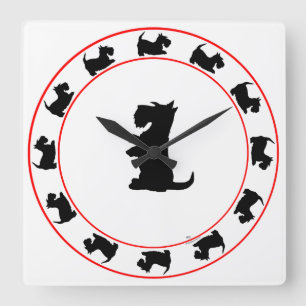 Skotsk terrier klocka