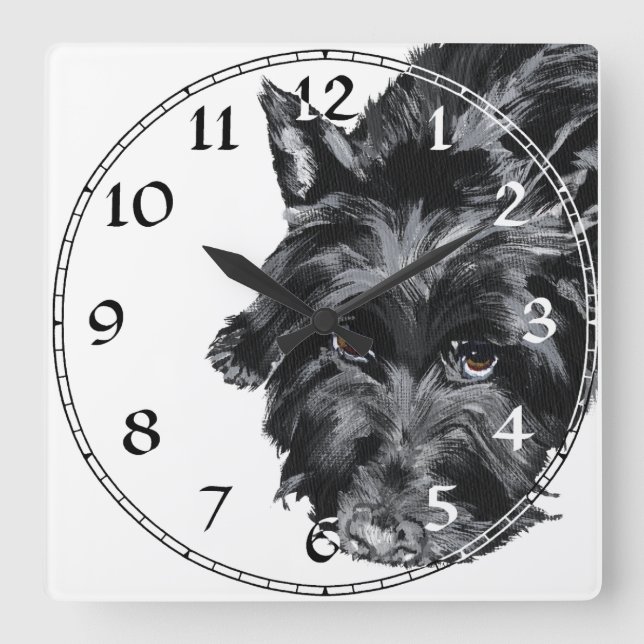 Skotsk terrier klocka (Framsida)