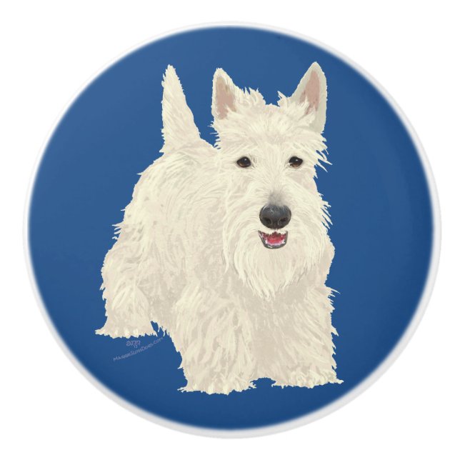 Skotsk terrier knopp (Framsidan)
