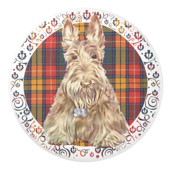 Skotsk terrier knopp (Framsidan)