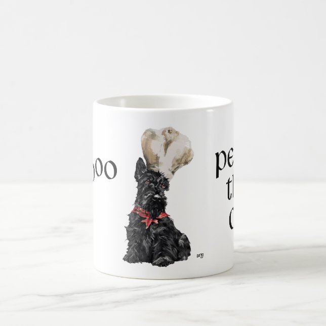 Skotsk Terrier Kockmugg Kaffemugg (Center)