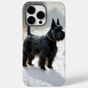 Skotsk terrier Låt det snöa Jul