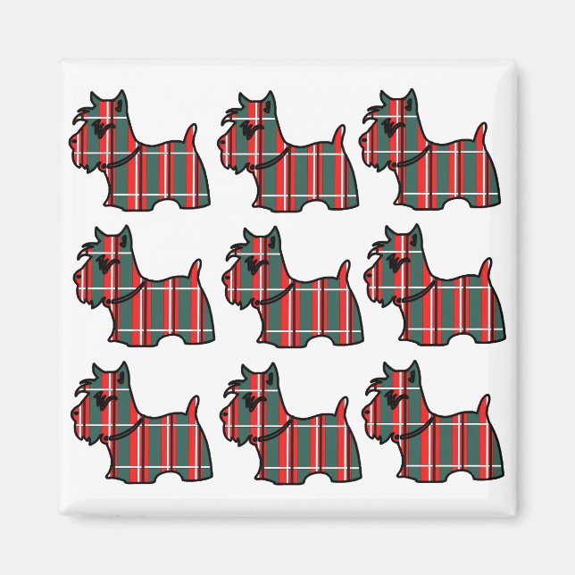 SKOTSK TERRIER MAGNET (Framsidan)