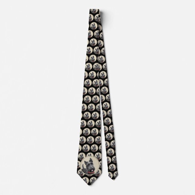 Skotsk terrier målning - Cute Original Hund Art Slips (Framsida)