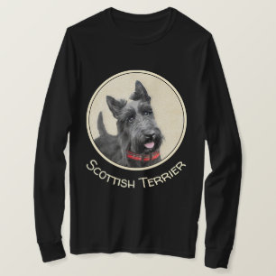 Skotsk terrier målning - Cute Original Hund Art T Shirt