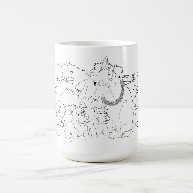 Skotsk Terrier Mamma Kaffemugg (Center)