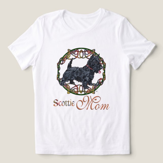 Skotsk terrier MAMMA T Shirt (Design Framsida)