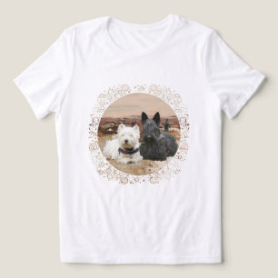 Skotsk terrier med Westie T Shirt