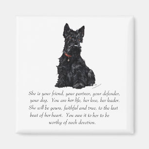 Skotsk Terrier- minnesgåva - HONOR Magnet